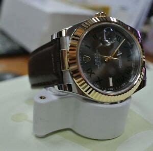 rolex datejust ii leather band|rolex datejust waterproof.